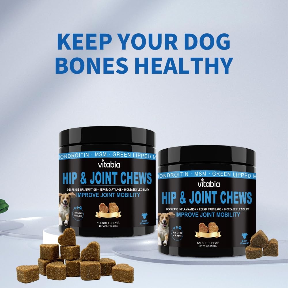 120 Joint Supplements for Dogs – Beef Flavour joint supplements for dogs (120 Count)