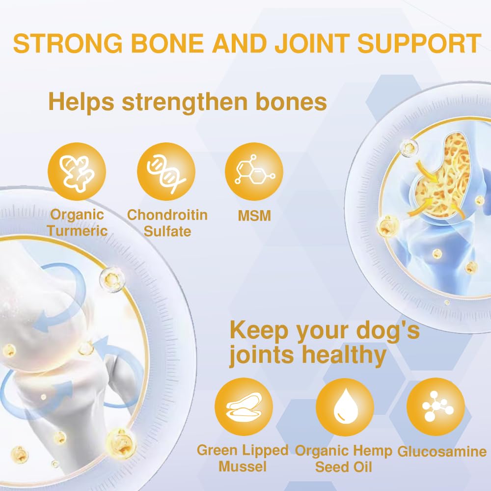 60 Senior Dog Joint Care | Dog Joint Supplements | Dog Treats (60 Count)