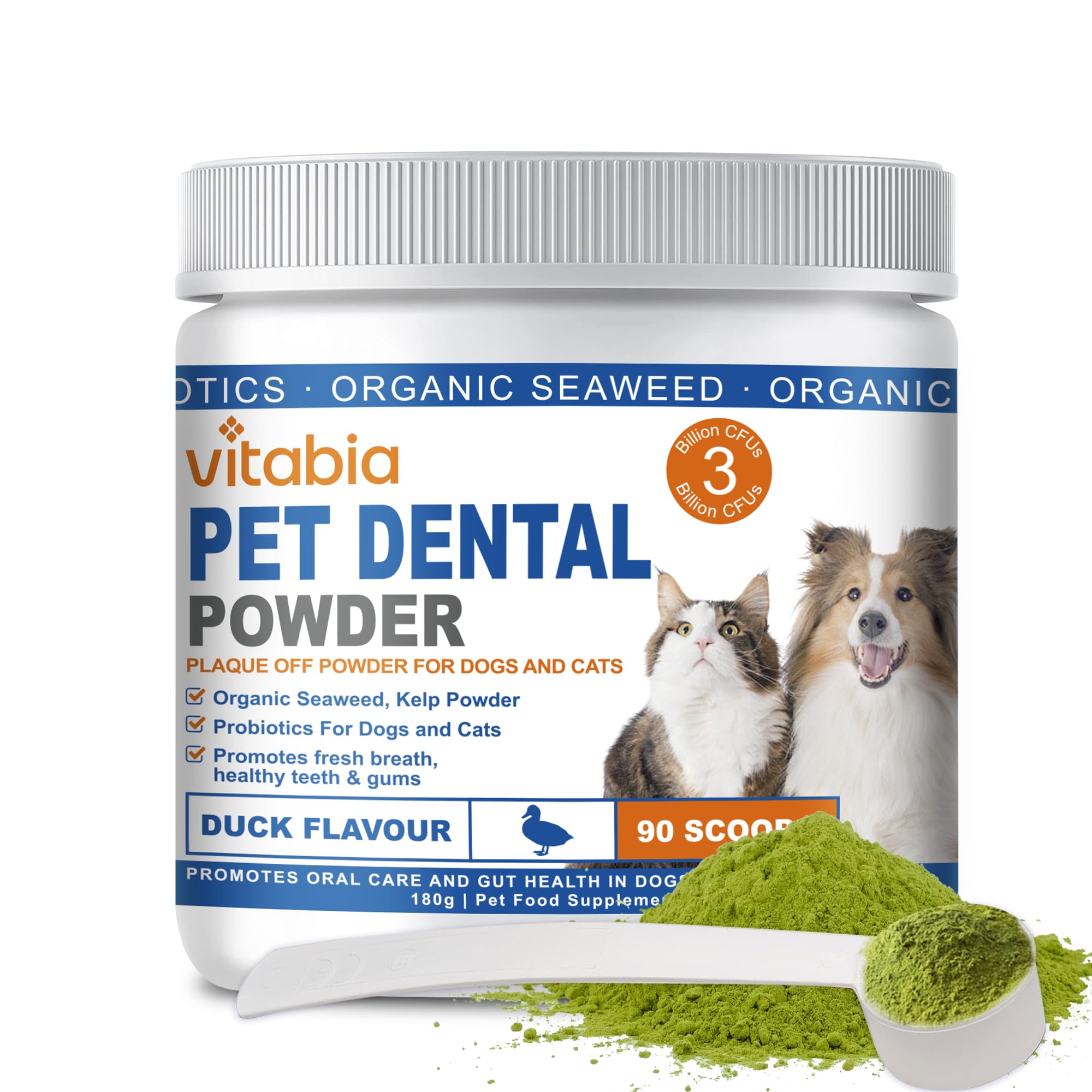 90g Plaque Off Powder For Dogs & Cats - Ideal for Dog and Cat Oral Health