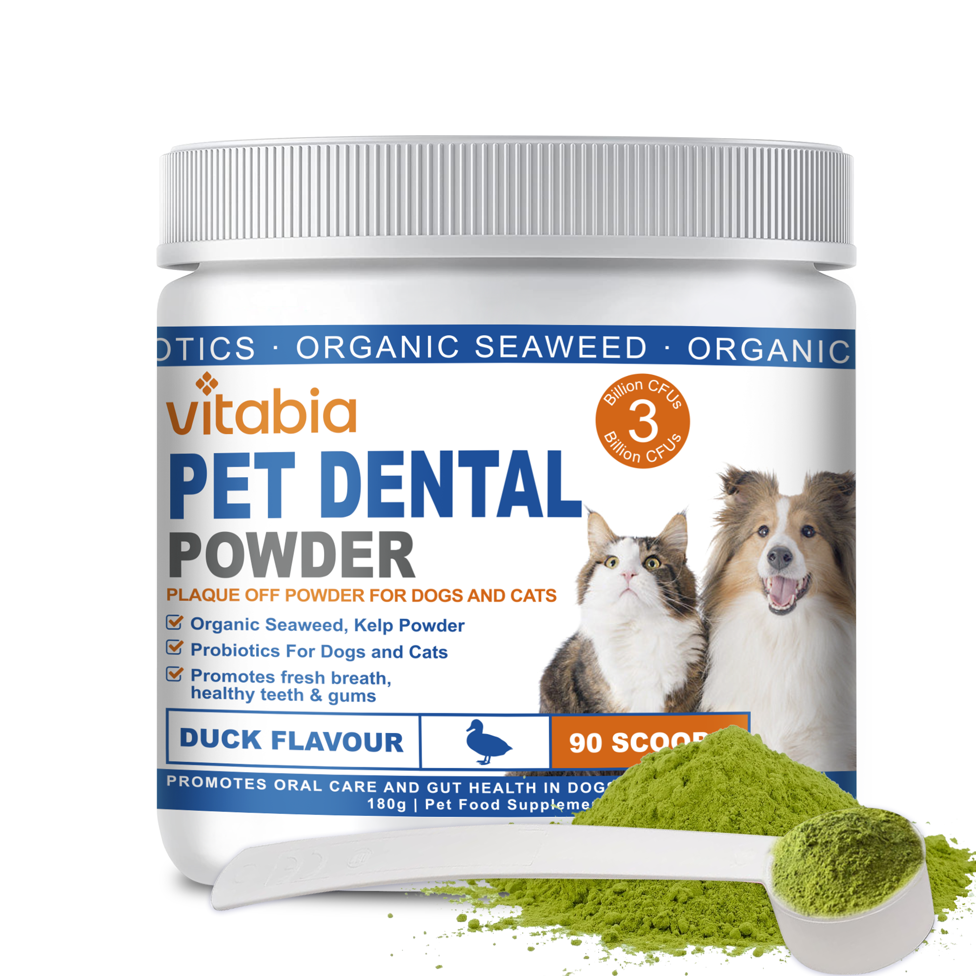 180g Plaque Off Powder For Dogs & Cats - Ideal for Dog and Cat Oral Health